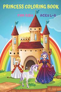 Princess Coloring Book for Kids