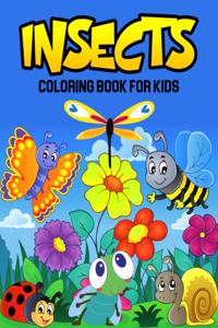 Insects Coloring Book for Kids