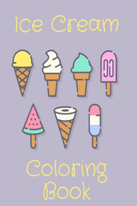 Ice Cream Coloring Book