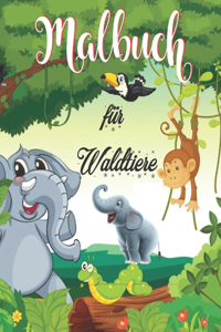 Malbuch für Waldtiere