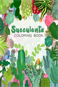 succulents coloring book