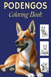 Podengo Coloring Book, 50 Adorable Dogs and Puppies for Adults, Teens and Kids