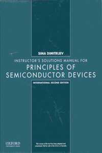 Instructors Manual for Principles of Semiconductor Devices