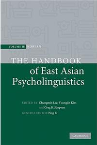 Handbook of East Asian Psycholinguistics: Volume 3, Korean