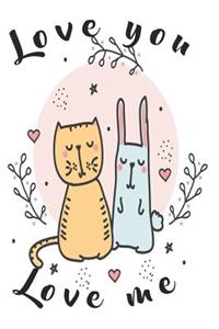 Notizbuch Love you love me