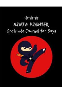 Gratitude Journal for Boys: Cute NINJA Daily Gratitude Journal with Prompts for Boys, Large Notebook Lined Pages to Write In