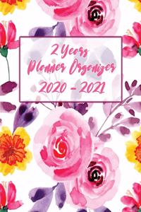 2 Year Planner Organizer 2020 - 2021