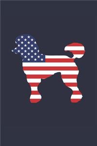 Poodle Journal - Poodle Notebook - Fourth Of July Gift for Poodle Lovers