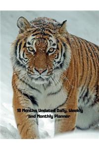 18 Months Undated Daily, Weekly and Monthly Planner