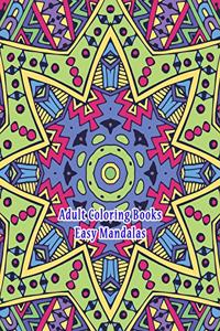 Adult Coloring Books Easy Mandalas