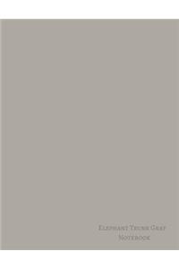 Elephant Trunk Gray Notebook