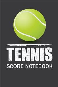 Tennis Score Notebook