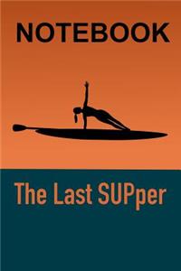 SUP Yoga Girl on Paddle Board Notebook