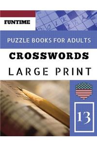 Crossword puzzle books for adults large print