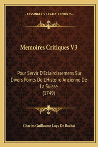 Memoires Critiques V3