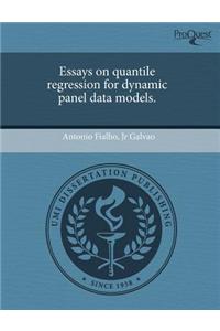 Essays on Quantile Regression for Dynamic Panel Data Models