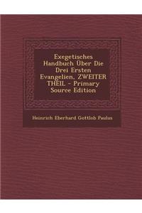 Exegetisches Handbuch Uber Die Drei Ersten Evangelien, Zweiter Theil