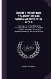 Sheriff's Wilmington, N.C. Directory and General Advertiser for 1877-8