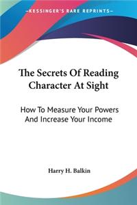 Secrets Of Reading Character At Sight
