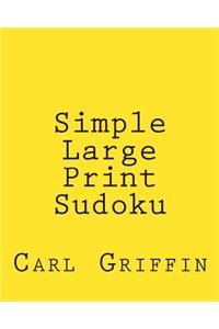 Simple Large Print Sudoku