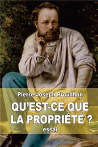 Qu'est-ce que la propriété ?