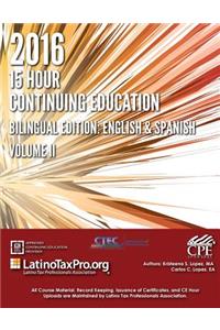 2016 15 Hour Continuing Education: Bilingual Edition: English and Spanish