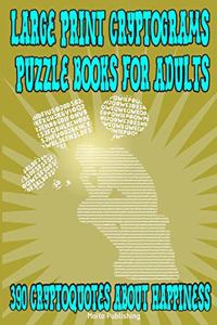 Large Print Cryptograms Puzzle Books for Adults