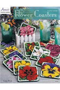 Plastic Canvas Flower Coasters