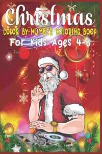 Christmas Color By Number Coloring Book For Kids Ages 4-8