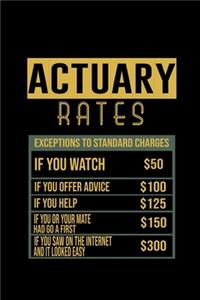 Actuary rates