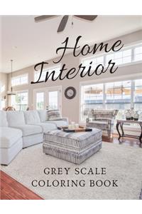 Home Interior Grey Scale Coloring Book