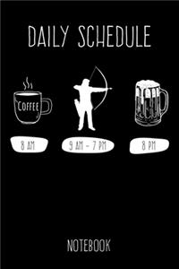 Daily Schedule Notebook