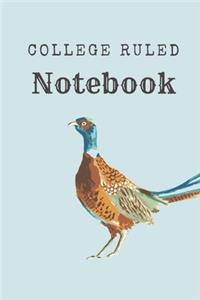 College Ruled Notebook