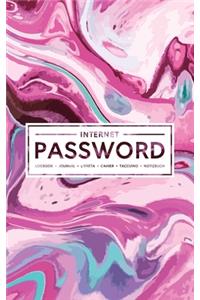 Internet Password Logbook - Journal - Libreta - Cahier - Taccuino - Notizbuch