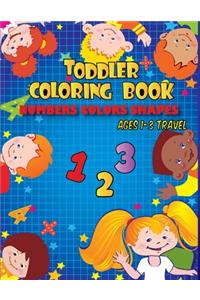 Toddler coloring books ages 1-3 travel