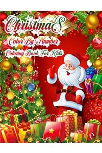 Christmas Color By Number Coloring Book For Kids