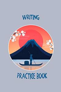 Writing Practice Book: Practisce Book For Japanese and Chinese or Calligraphy - 6x9 '' - 120 Genkouyoushi - Pages - For Kanji, Hiragana und Katakana - Characters For Begin