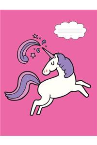 Unicorn Jumping, Composition Notebook
