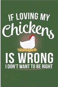 If Loving My Chickens Is Wrong I Don't Want to Be Right