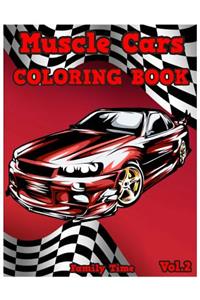 Muscle Cars Coloring Book