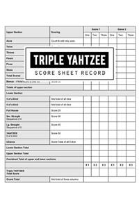 Triple Yahtzee Score Record