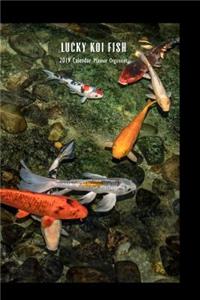 Lucky Koi Fish 2019 Calendar Planner Organizer
