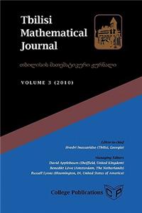 Tbilisi Mathematical Journal Volume 3 (2010)