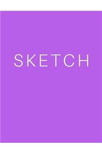 Sketch - Art Sketch Book / Bright Lavender Notebook
