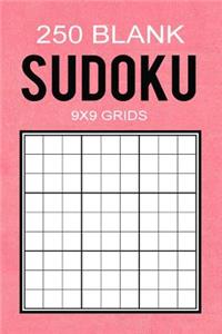 250 Blank Sudoku 9x9 Grids