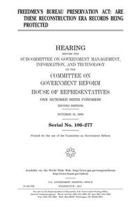 Freedmen's Bureau Preservation Act