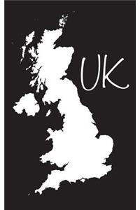 UK - Black 101 - Lined Notebook with Margins - 5X8