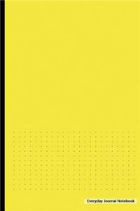 Everyday Journal Notebook: Dotted Grid (Yellow Cover)