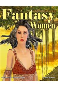 Adult Coloring Books Fantasy Women