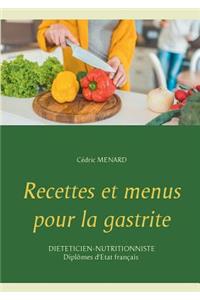 Recettes et menus pour la gastrite